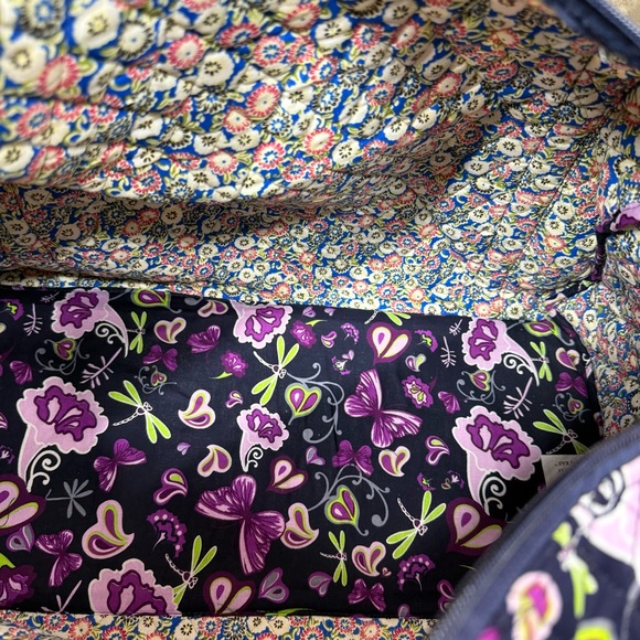 Gold Coast Quilted Floral Duffle Bag NWT Travel Weekender - Picture 7 of 8